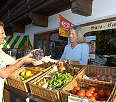 Mini markt, verse groenten en fruit