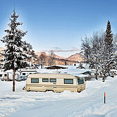 A dreamy winter day in the Eurocamp Wilder Kaiser