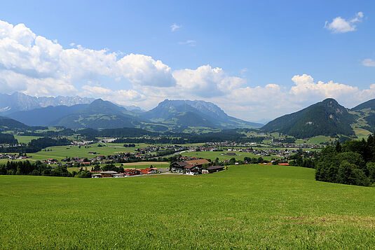 Blick auf Kössen