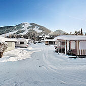 Camping im Winter im Eurocamp Wilder Kaiser in Kössen