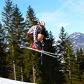 Winterpret in het Tiroler Kaiserwinkl