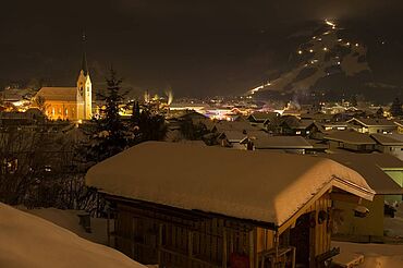 Kössen bei Nacht, (c) Tourismusverband Kaiserwinkl