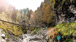 Die Grießbachklamm in der Region St. Johann in Tirol ist ein atemberaubender Naturschauplatz, © Sportalpen