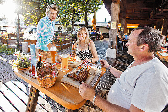 Kaiseralm Pizzastadl Terrasse