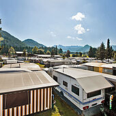 Eurocamp Wilder Kaiser in Kössen in the summer